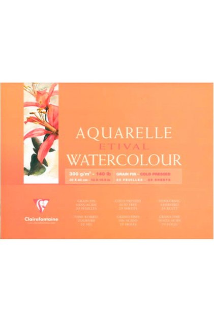 Etival 30x40 Cm Cool Pressed 30 Sayfa Sulu Boya Defteri Ek96472
