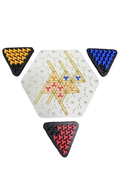 Triggle Triangle Wars a Table Game for Family and Friends to Control Territories Strategically