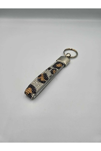 Leopar Taşlı Anahtarlık