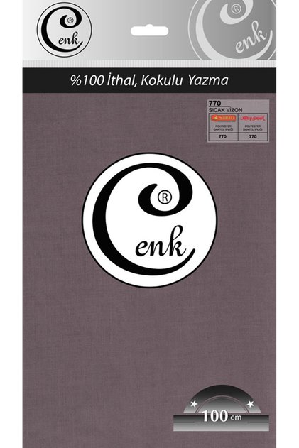 Düz Renk 100 Cm Poşetli Yazma - 0301 - 770-vizon