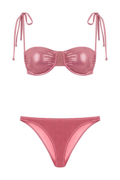 Underwire Pink Bikini Set
