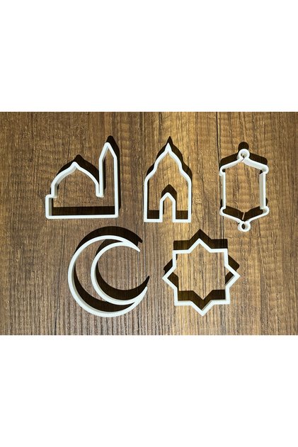 Ramadan Cookie Mold, Polymer Clay, Play Dough Stamp and Cutter Mold Set Religious