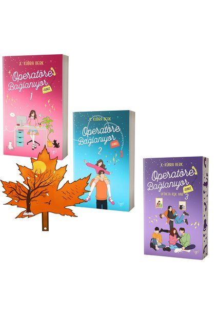 K. Kübra Berk -Operatöre Bağlanıyorsunuz 1 -2 ve 3.kitap - ciltsiz set - kitap ayracı ile