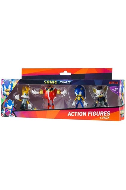 Nessiworld Sonic Prime Deluxe Aksiyon Figürleri 4'Lü Set Son6040Nessiworld