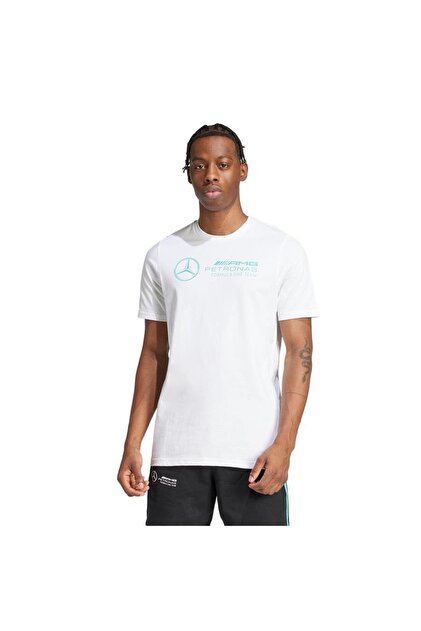 adidas Mercedes Dna Erkek Beyaz Günlük Stil T-Shirt JV5456