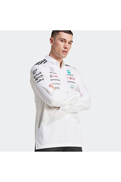 adidas Mercedes AMG Petronas Formula One Team Erkek Beyaz Polo