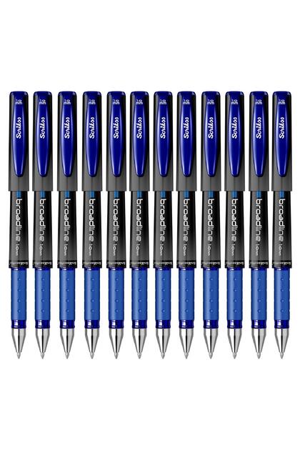 Scrikss Broadline Jel Kalem 1.0 Mm Imza Kalemi Mavi (12 Lİ KUTU