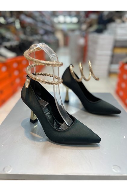 Vollex Stylish Ankle Wrap Women's Heeled Shoes
