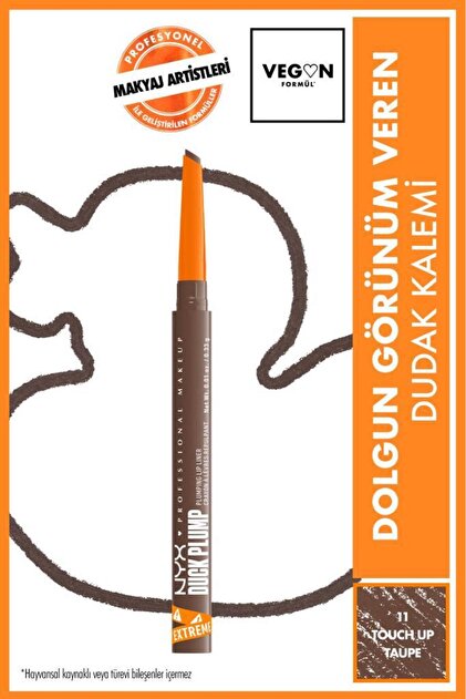 Duck Plump Dolgun Görünüm Veren Dudak Kalemi - 11 Touch Up Taupe