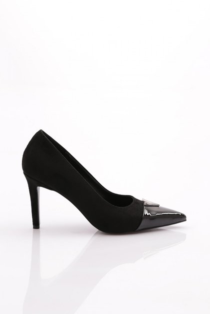 1097 Women's Heeled Shoes Black Suede