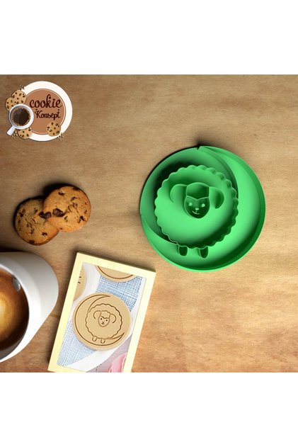 Religious | Ramadan Concept Sheep Print Stamp Cookie Mold - Stamp
