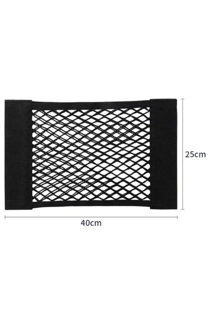 40 x 25cm Car Storage Net Stretchable Mesh Pocket Net Magic Elastic Sticker Universal Rear Mesh Trun