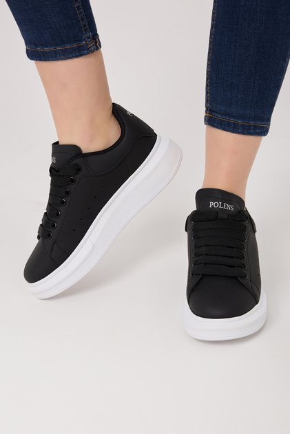 Pantofi sport unisex negru/alb Mcqueen Style Sneaker