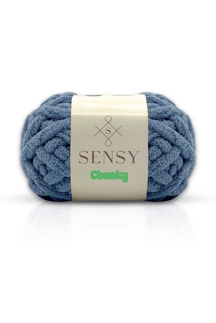Debeli konac za ručno pletenje 200 gr Papuče Konac za ćebad Konac za pletenje prstima Šal Kapa Beanie Konac za prste Denim plava