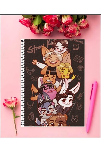 animeandyourworld Felix stray kids Defter A5 boyutu + 9 adet