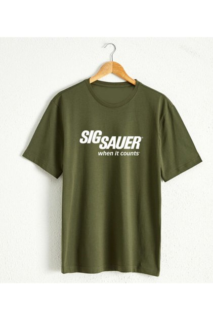 Men's Khaki Sıg Sauer T-Shirt