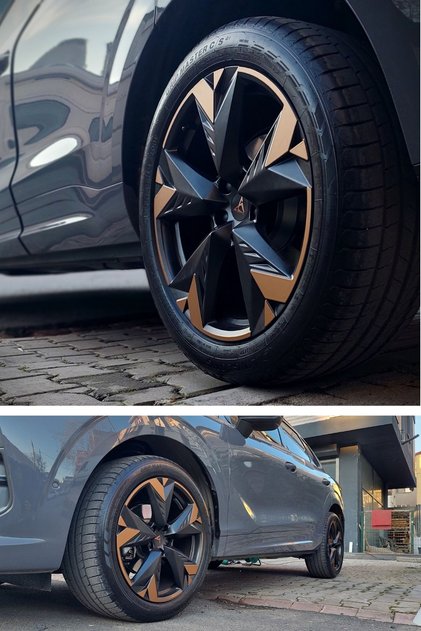 Cupra Terramar Wheel Coating Sticker Set - Metallic Matte Copper