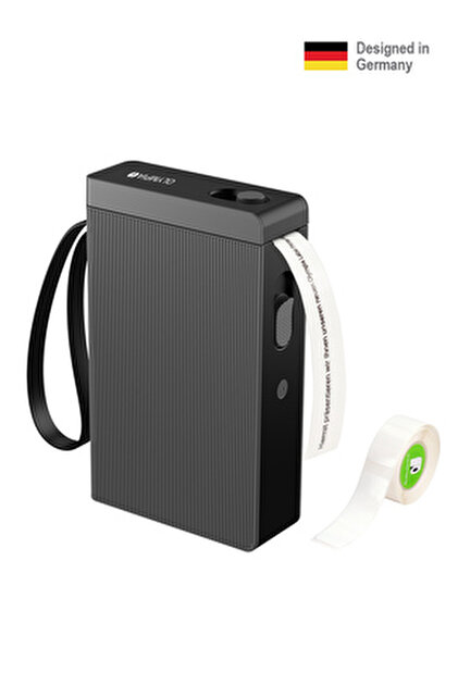 Olympia P22 labelprinter, labelprinter voor thuiskantoor en kantoorbenodigdheden, bluetooth-thermische printer voor keuken, kantoor en hobby, labelprinter voor eindeloos papier, waterdicht en