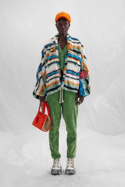 Multicolored Coat 14485