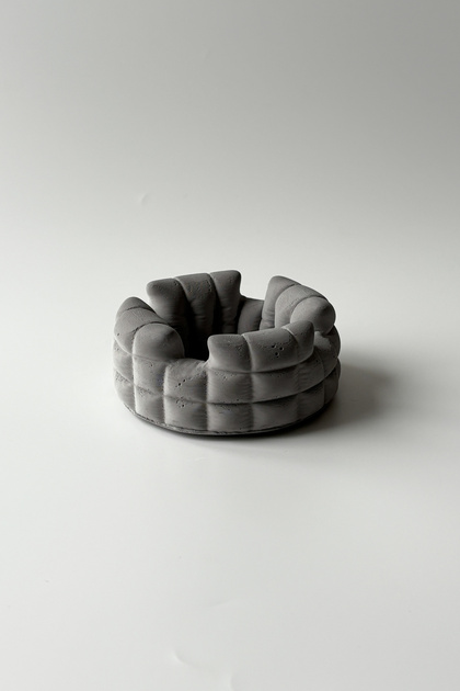 Puf Ash Tray Gray