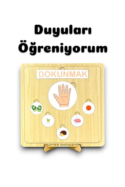 Duyulari Ögreniyorum, Ahsap Oyuncak, Egitici Ahsap Oyuncak, Montessori Ahsap Egitici Oyuncak, 5 Duyu