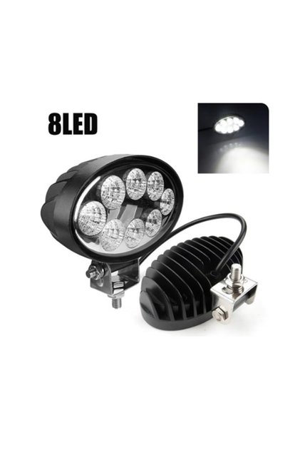 8 Power Ledli Oval 9-60 Volt 24w Ip67 Çalışma Lambası