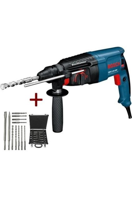 Gbh 2-26 Dre Profesyonel Kırıcı-Delici Matkap 800W + Sds-Plus Matkap Ucu ve Keski Seti 1