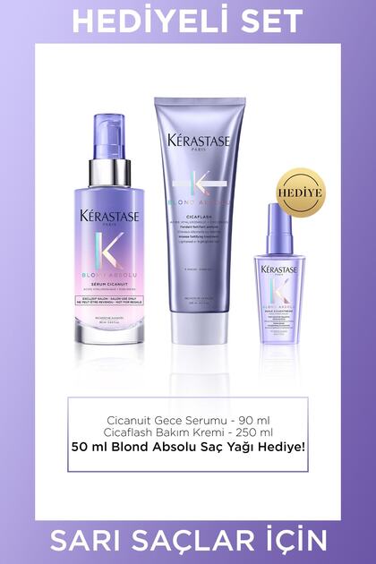Blond Absolu Sarı Saçlar Için Hediyeli Bakım Seti