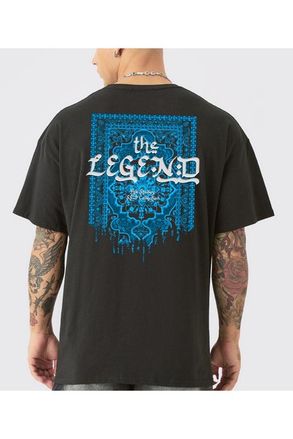Oversize T-Shirt Kilim Pattern Unisex