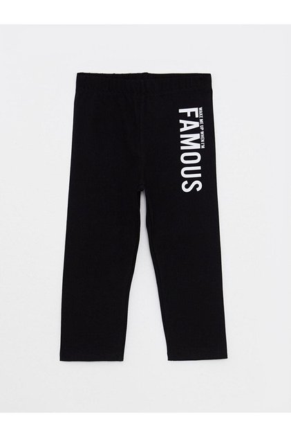 Elastic Waist Printed Cotton Girls' Boy Leggings (S2)