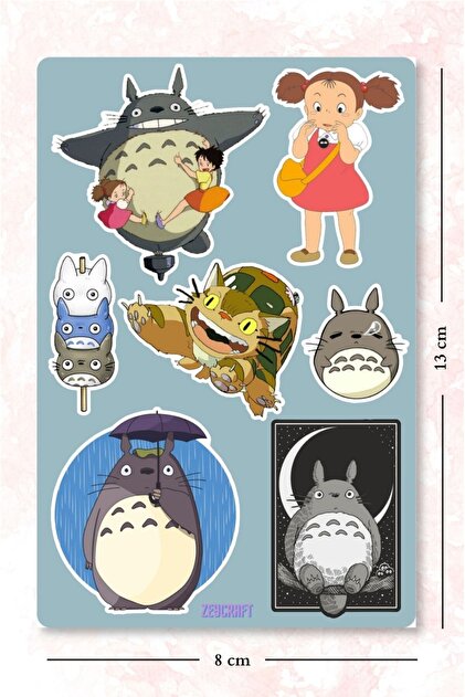 ZEY Komşum Totoro sticker seti-My Neighbor Totoro sticker - Fiyatı