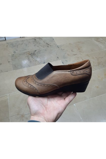 Women's Genuine Leather Orthopedic Padded Heels Seasonal Mother's Shoes