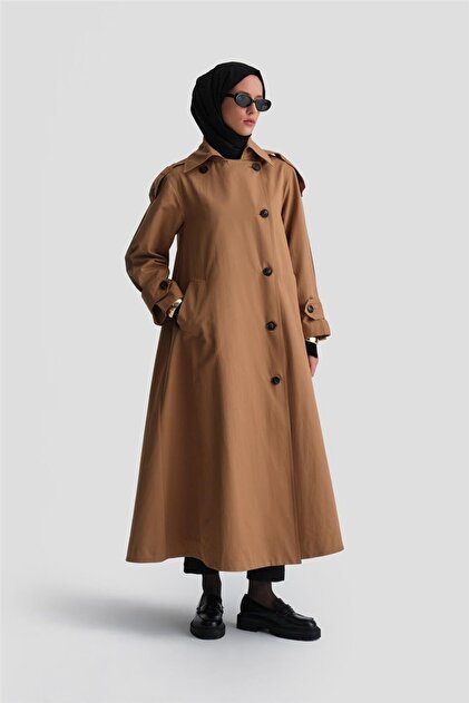 Armine Oversize Pardösü 24k8005 Camel - Fiyatı, Yorumları