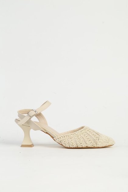 Cream Women's Heeled Shoes Pc-54660