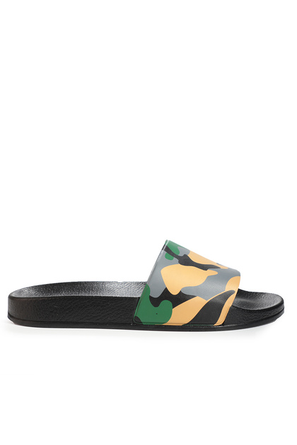 Fallow Men's Slippers Black / Beige Camouflage