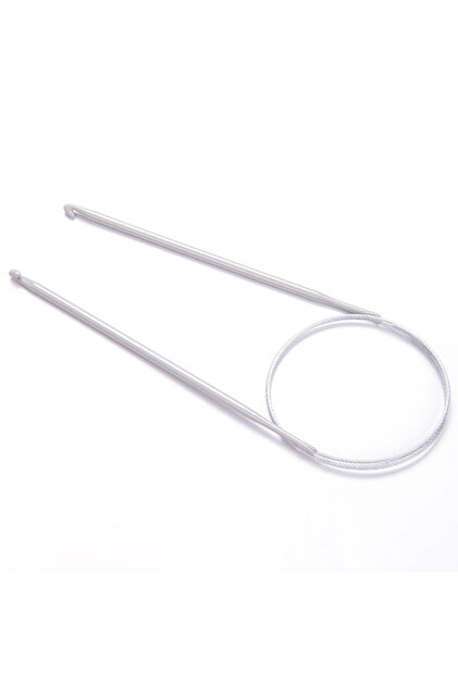 Croșetat TUNISIAN CU MISINA DE OȚEL 80 CM 4 MM