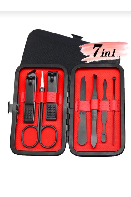 gaman Gmn-6 Özel Çantalı Taşınabilir Çelik Manikür Pedikür Seti 7