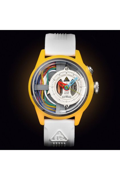 The Electricianz the Cablez Zz-A1A/02-Crw 42 mm White Unisex Wristwatch