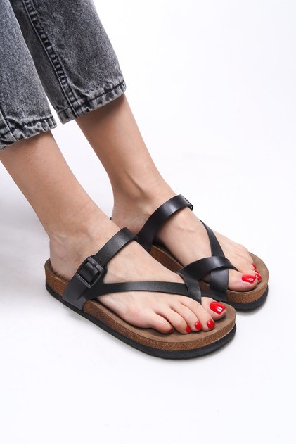 Black Women's Slippers
