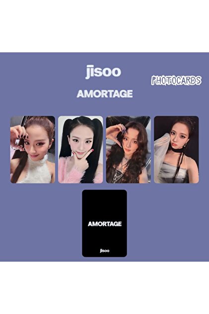 Kpop Dünyasi Blackpınk Jisoo '' Me '' Black 2 Albüm Kart Seti