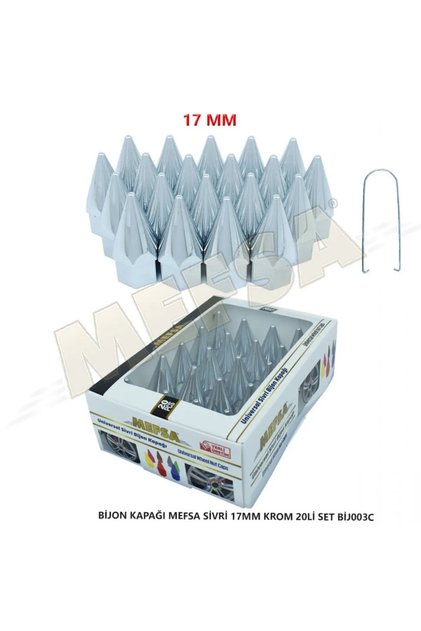Sivri Bijon Kapağı - Jant Bijon Kapağı - - Araba Bijon Sivri 17 Mm
