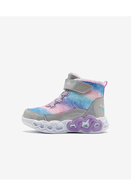 Skechers İNFİNİTE HEART LİGHTS - LOVİN HEARTS Küçük Kız Çocuk Gri
