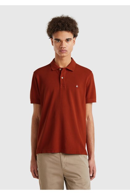 Men's Red Regular Fit Short Sleeve Polo T-Shirt