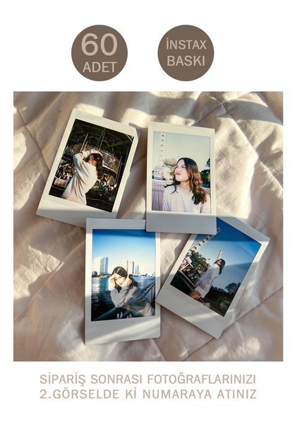 60 Pieces Instax Print - Photo Print - Photo Print - 7X8Cm