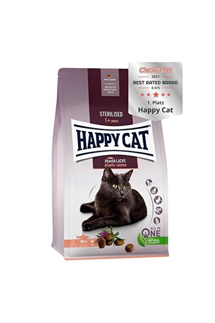 Happy Cat Steril Atlantic Lach Somonlu Kısır Kedi Maması 1.3 Kg