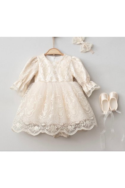 PUGİ BABY KIZ CAPPUCCINO ASTER MEVLÜT TAKIMI