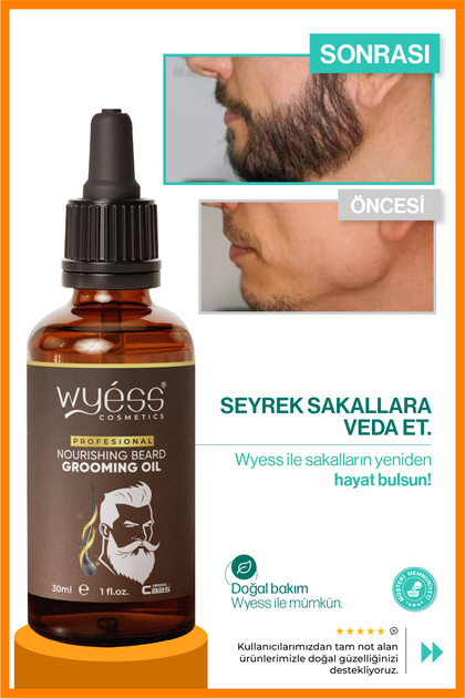 Yeni Etkili Formül Seyrek Ve Köse Sakal İçin Güçlendirici Sakal Bıyık Yağı Dolgunlaştırıcı Canlandırıcı Bakım