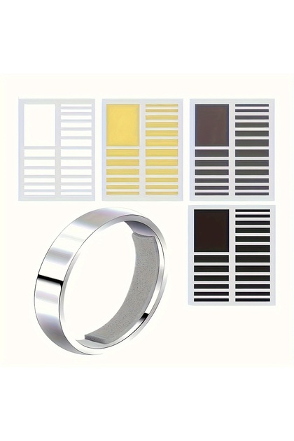As picture shows 4pcs - Ring Size Adjuster 4-color EVA Material Size Adjuster Pad Ring Size Adjuster