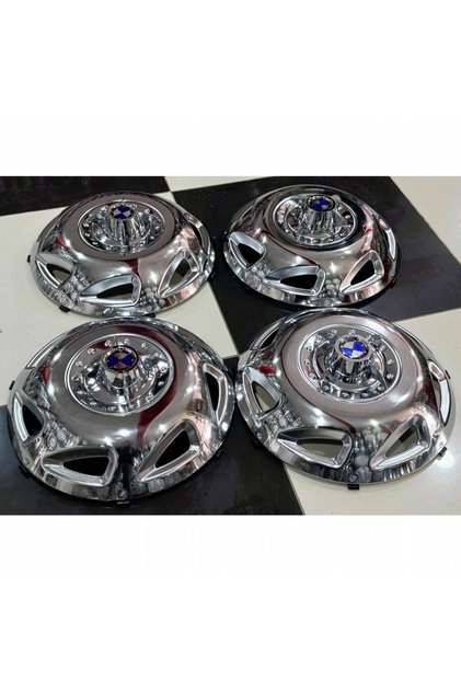 TRANSİT TEK TEKER -JUMBO-SPRİNTER-GRAFTER 16'' İNÇ NİKEL JANT KAPAĞI 4 ADET 4 KOLLU M.F.