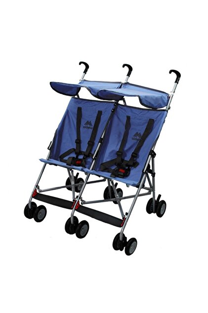 ALDEBA 3030 Ikiz Pratik Baston Bebek Arabası Mavi - Fiyatı, Yorumları